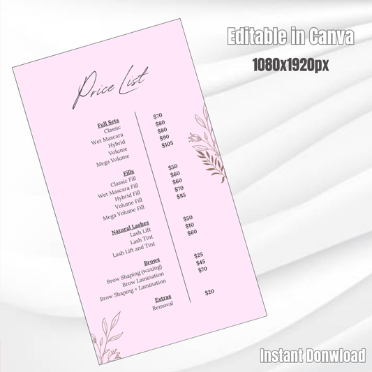 Price List